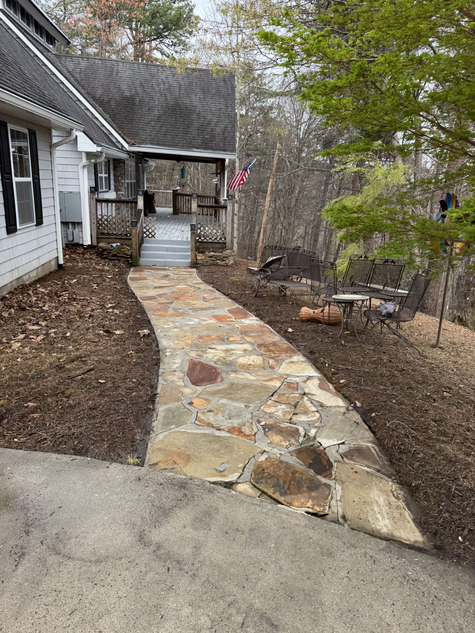 Clean Stone Walkway